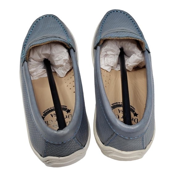 Driver Club USA | NIB Naples 2 Powder Blue Leather Preppy Loafers Girl's 13.5 - Picture 9 of 15